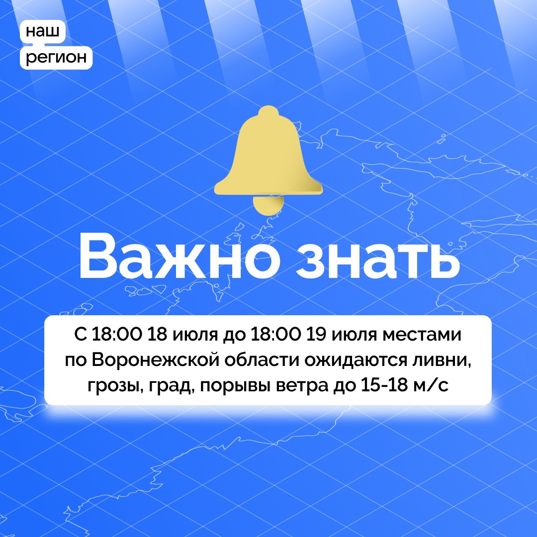 Информация о неблагоприятных погодных условиях.