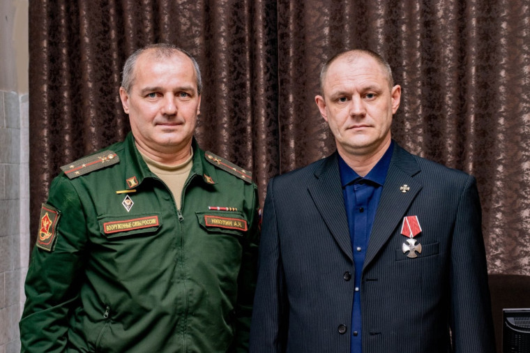Орден Мужества участнику СВО Алексею Антипову. Орден Мужества участнику СВО Алексею Антипову.